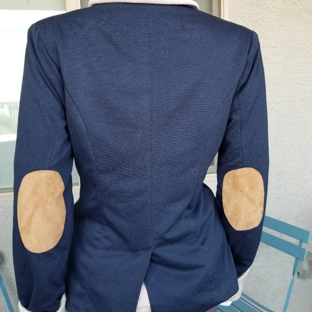 Check & Stripe Navy Blazer